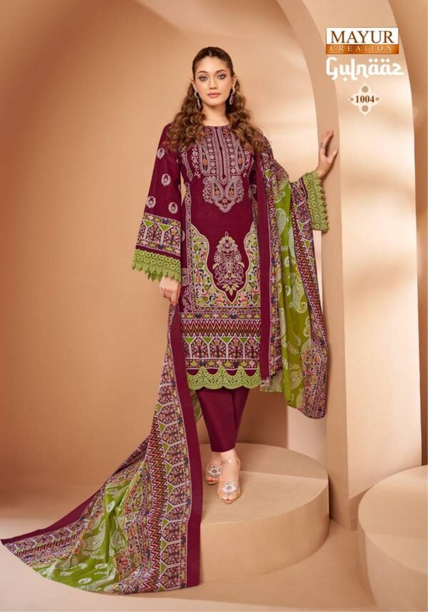 Mayur Gulnaaz Vol 1 Cotton Printed Dress Material Catalog Wholesale Collection - Image 7