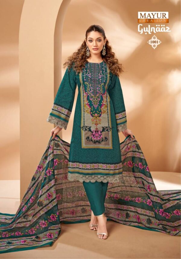 Mayur Gulnaaz Vol 1 Cotton Printed Dress Material Catalog Wholesale Collection - Image 9