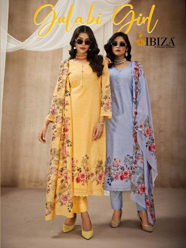 Ibiza Gulabi Girl Lawn Cotton Digital Printed Salwar Kameez Catalog Wholesale Collection