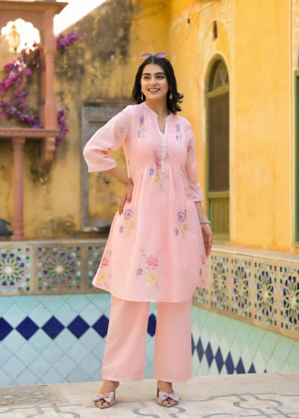 Tanyaa P 228 Mul Cotton With Handwork Kurti With Bottom Catalog Wholesale Collection