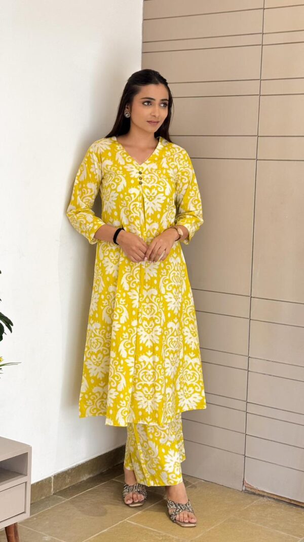 Tanyaa P 231 Cotton A Line Round Kurti With Bottom Catalog Wholesale Collection
