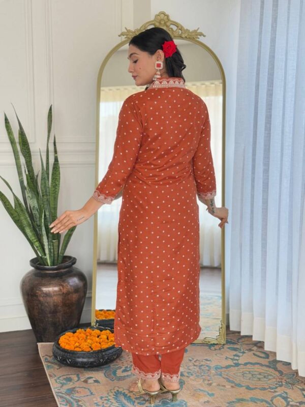 Sku 470 Vichitra Silk Embroidered Kurti Bottom With Dupatta Catalog Wholesale Collection - Image 5