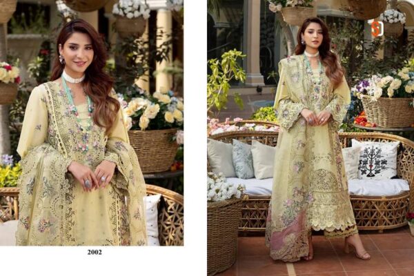 Shraddha Elaf Vol 2 Cotton Embroidered Pakistani Salwar Suits Catalog Wholesale Collection - Image 3