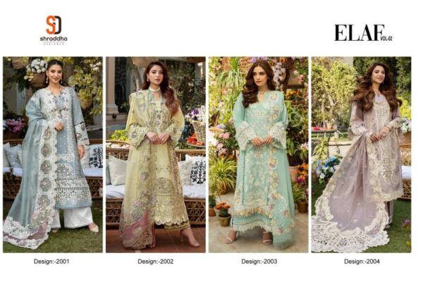 Shraddha Elaf Vol 2 Cotton Embroidered Pakistani Salwar Suits Catalog Wholesale Collection - Image 6