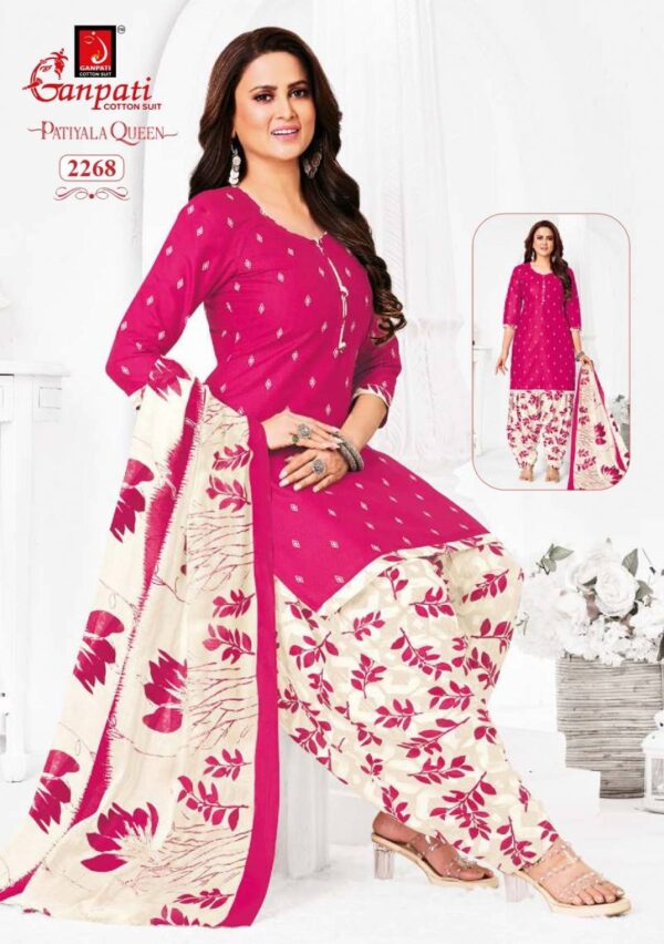 Ganpati Patiyala Queen Vol 11 Readymade Cotton Patiyala Dress Catalog Wholesale Collection
