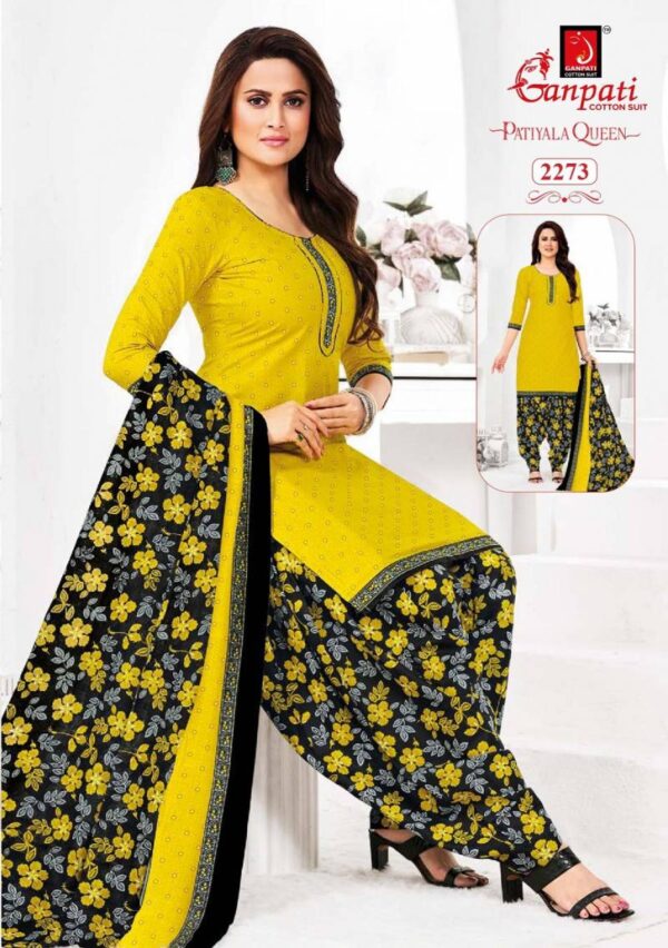 Ganpati Patiyala Queen Vol 11 Readymade Cotton Patiyala Dress Catalog Wholesale Collection - Image 8