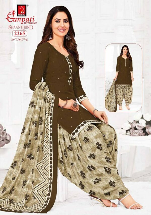 Ganpati Shaan E Hind Vol 11 Readymade Cotton Printed Patiyala Dress Catalog Wholesale Collection