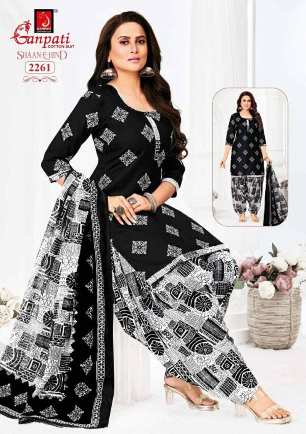 Ganpati Shaan E Hind Vol 11 Readymade Cotton Printed Patiyala Dress Catalog Wholesale Collection - Image 15