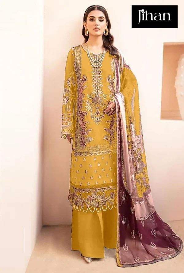 Jihan Chevron 3374 K To N Cotton Dupatta Pakistani Salwar Kameez Catalog Wholesale Collection