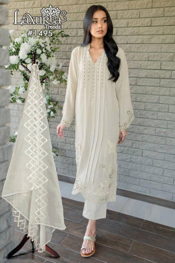 Laxuria Trendz 1495 Velour Slub Tunic Ready Made Catalog Wholesale Collection - Image 2