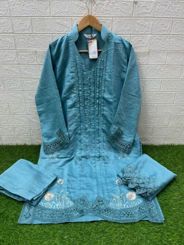 Laxuria Trendz 1495 Velour Slub Tunic Ready Made Catalog Wholesale Collection - Image 4