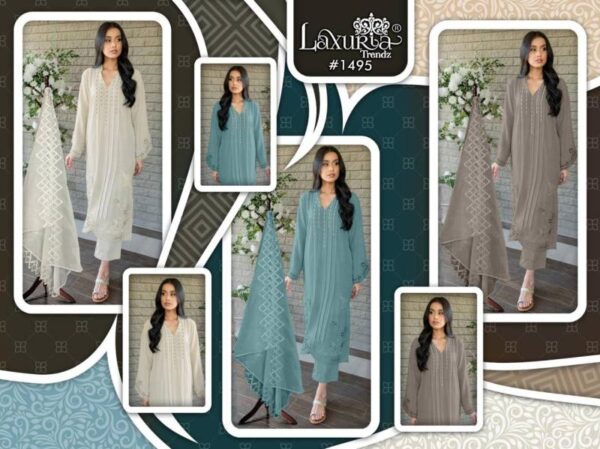 Laxuria Trendz 1495 Velour Slub Tunic Ready Made Catalog Wholesale Collection - Image 7