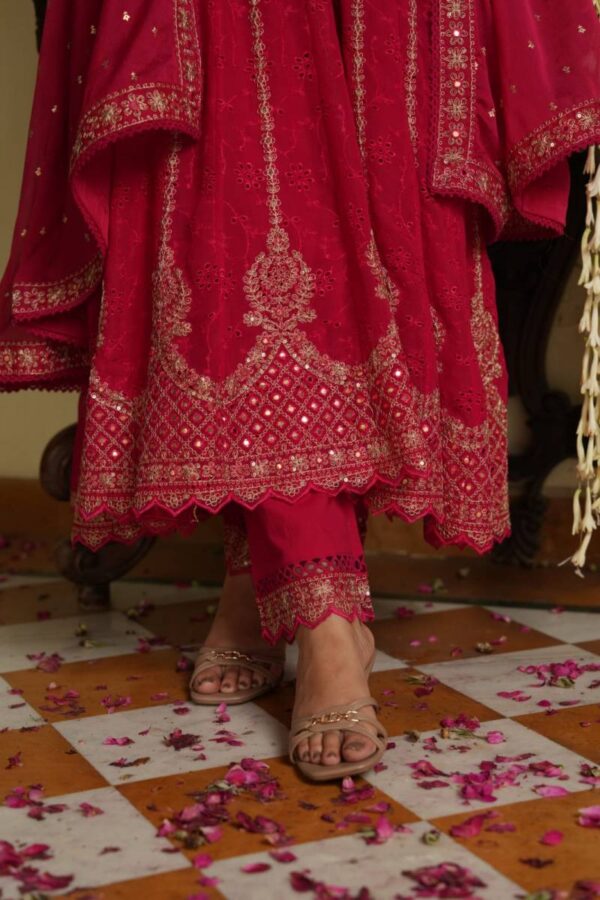 Tanyaa P 301 Georgette Chinon Anarkali Readymade Suit Catalog Wholesale Collection - Image 2