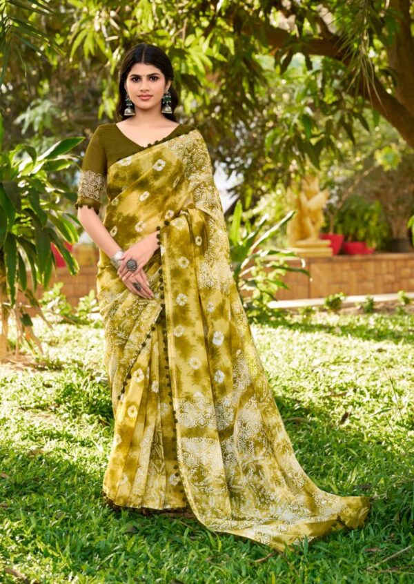 Sr Pumpum 15 Mul Cotton Fancy Saree Catalog Wholesale Collection - Image 8
