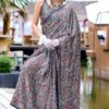 Kz Assam Silk Azrakh Saree 1 Assam Silk Printed Saree Catalog Wholesale Collection