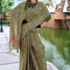 Kz Assam Silk Azrakh Saree 1 Assam Silk Printed Saree Catalog Wholesale Collection - Image 2