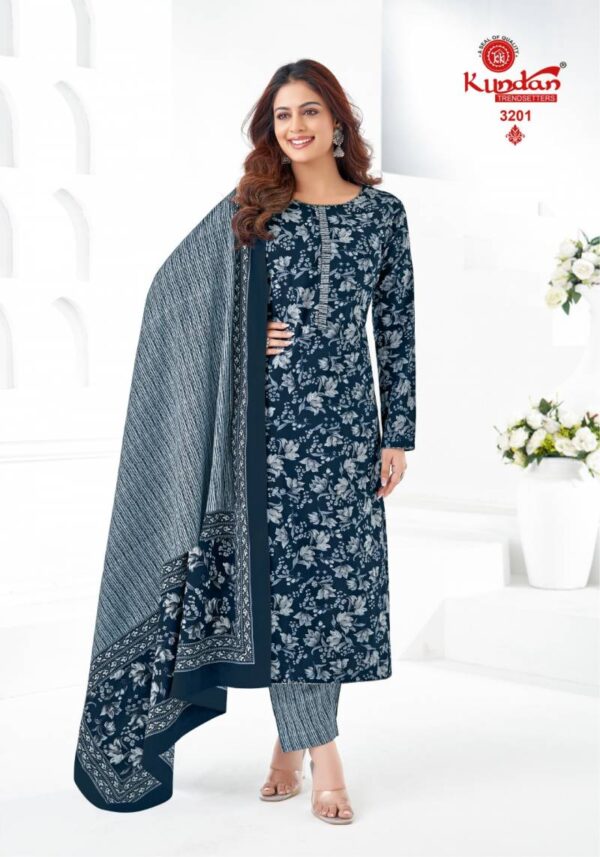Kundan K4u Vol 32 Cotton Printed Kurti Bottom With Dupatta Catalog Wholesale Collection - Image 3
