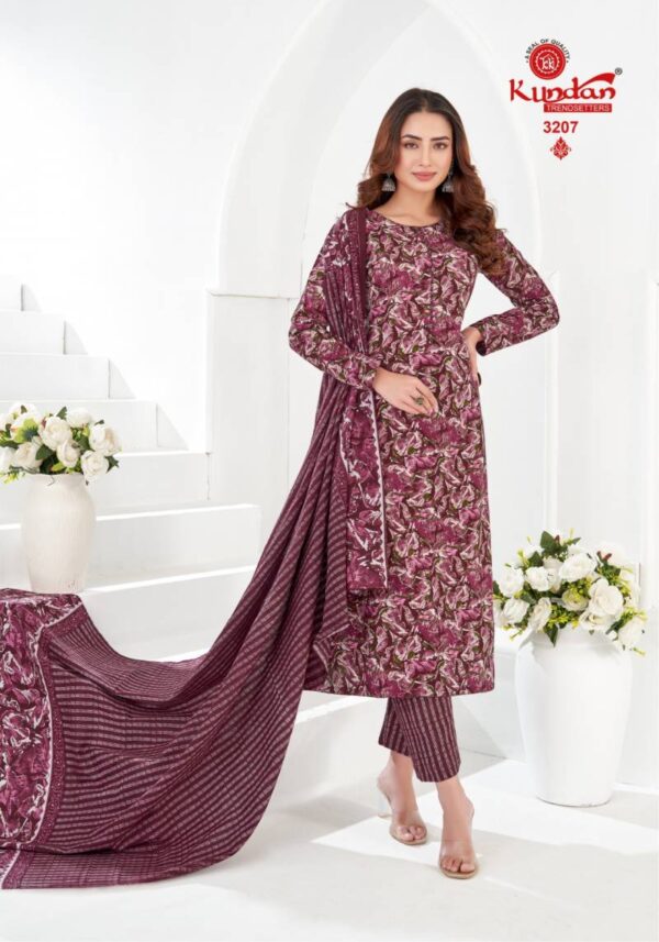 Kundan K4u Vol 32 Cotton Printed Kurti Bottom With Dupatta Catalog Wholesale Collection - Image 9