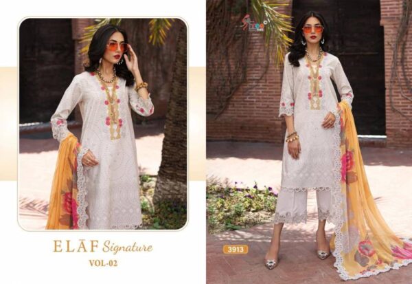 Shree Elaf Signature Vol 2 Chiffon Dupatta Pakistani Salwar Kameez Catalog Wholesale Collection - Image 4