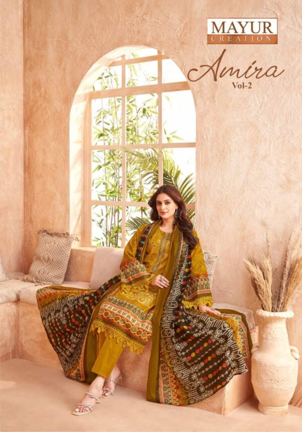 Mayur Amira Vol 2 Lawn Cotton Dress Material Catalog Wholesale Collection