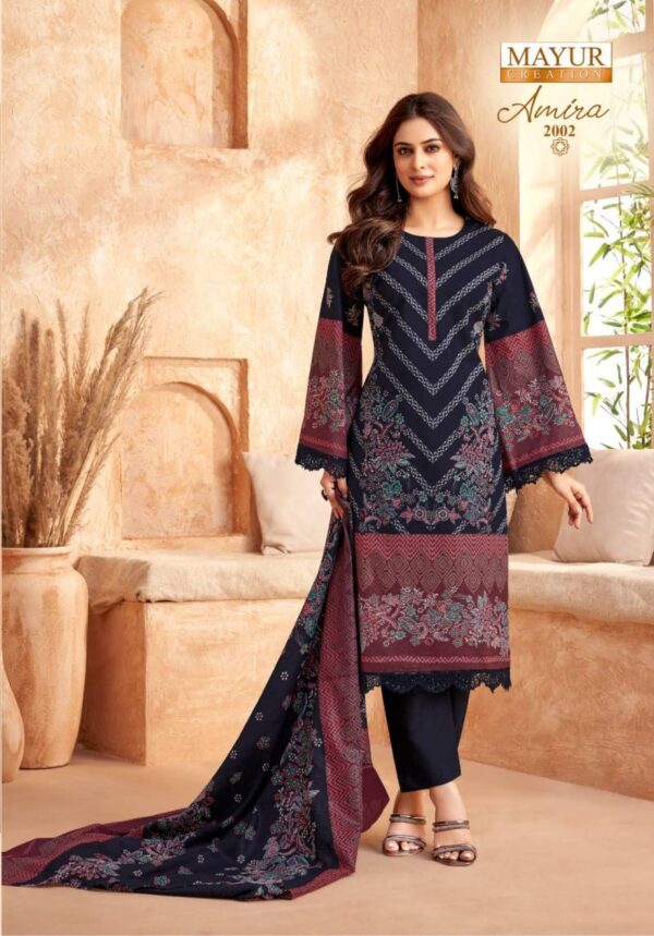 Mayur Amira Vol 2 Lawn Cotton Dress Material Catalog Wholesale Collection - Image 3