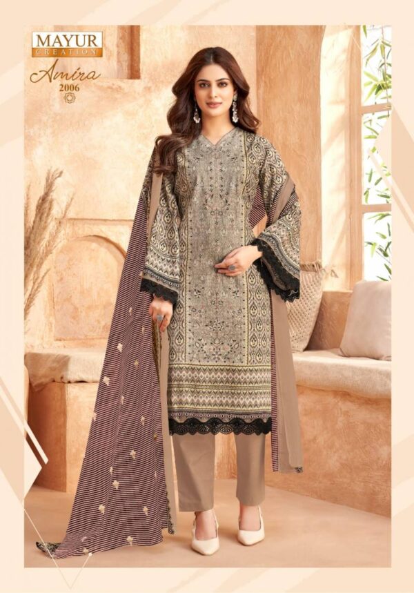Mayur Amira Vol 2 Lawn Cotton Dress Material Catalog Wholesale Collection - Image 5