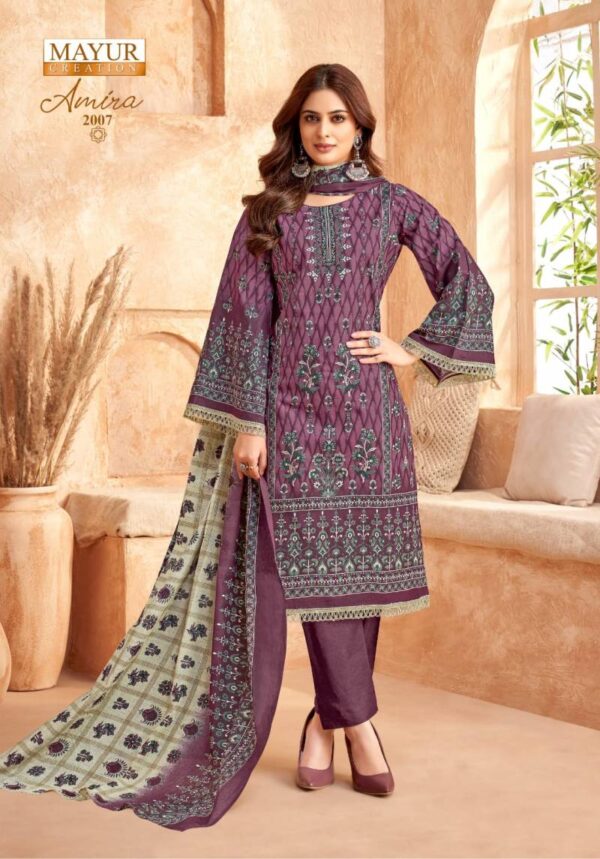 Mayur Amira Vol 2 Lawn Cotton Dress Material Catalog Wholesale Collection - Image 6