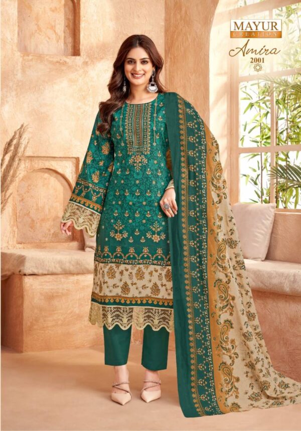Mayur Amira Vol 2 Lawn Cotton Dress Material Catalog Wholesale Collection - Image 7