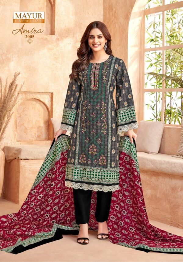 Mayur Amira Vol 2 Lawn Cotton Dress Material Catalog Wholesale Collection - Image 9