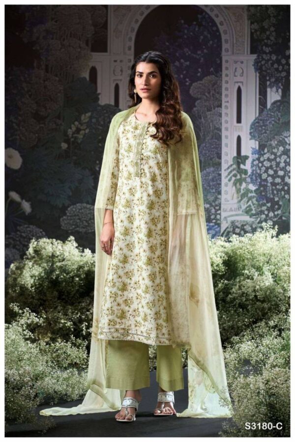 Ganga Brita Cotton Printed Embroidered Salwar Suit Catalog Wholesale Collection - Image 2