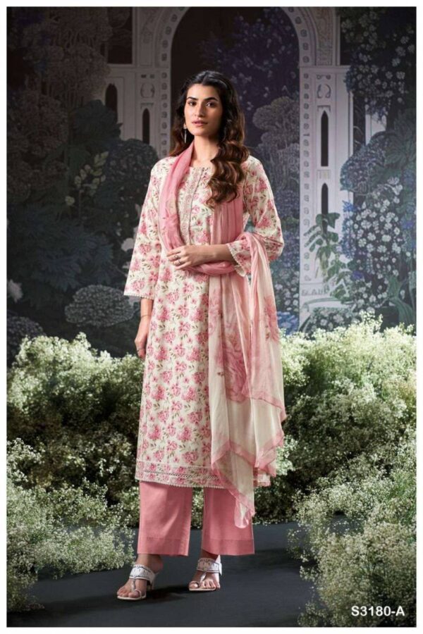 Ganga Brita Cotton Printed Embroidered Salwar Suit Catalog Wholesale Collection - Image 3