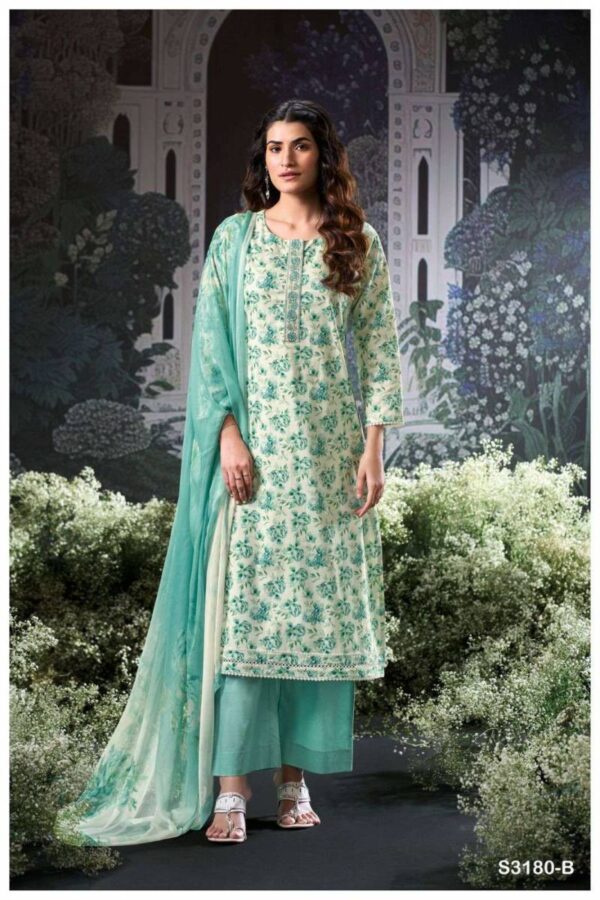 Ganga Brita Cotton Printed Embroidered Salwar Suit Catalog Wholesale Collection - Image 4