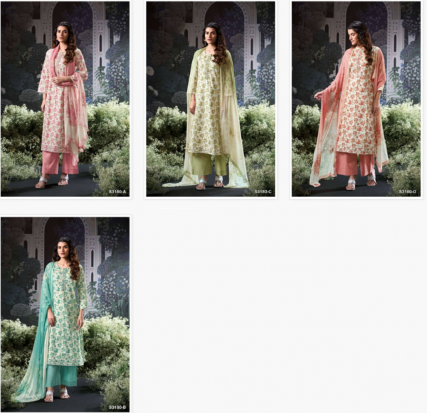 Ganga Brita Cotton Printed Embroidered Salwar Suit Catalog Wholesale Collection - Image 7
