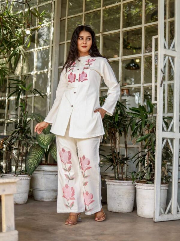 Naisha K 11 Cotton Flex Embroidered Co Ord Set Catalog Wholesale Collection