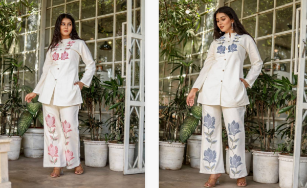 Naisha K 11 Cotton Flex Embroidered Co Ord Set Catalog Wholesale Collection - Image 7