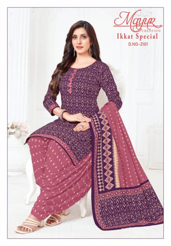 Mayur Ikkat Special Vol 21 Cotton Printed Dress Material Catalog Wholesale Collection - Image 2