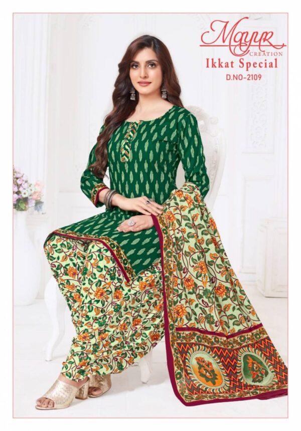 Mayur Ikkat Special Vol 21 Cotton Printed Dress Material Catalog Wholesale Collection - Image 6