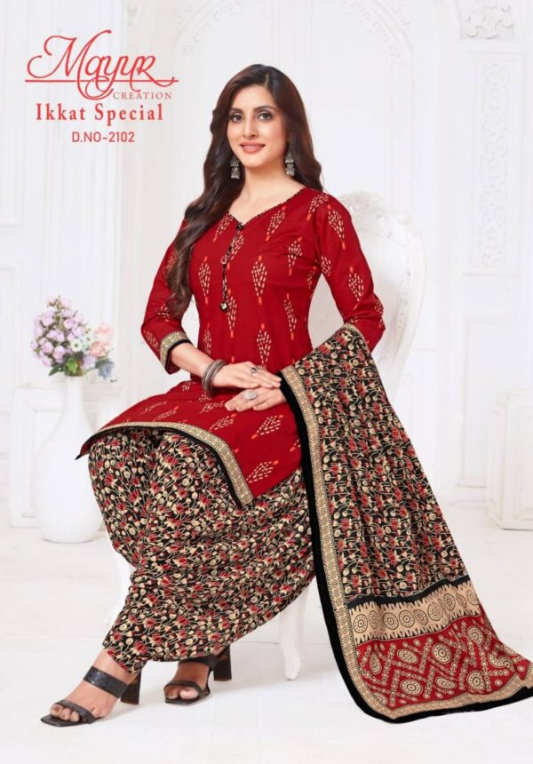 Mayur Ikkat Special Vol 21 Cotton Printed Dress Material Catalog Wholesale Collection - Image 7