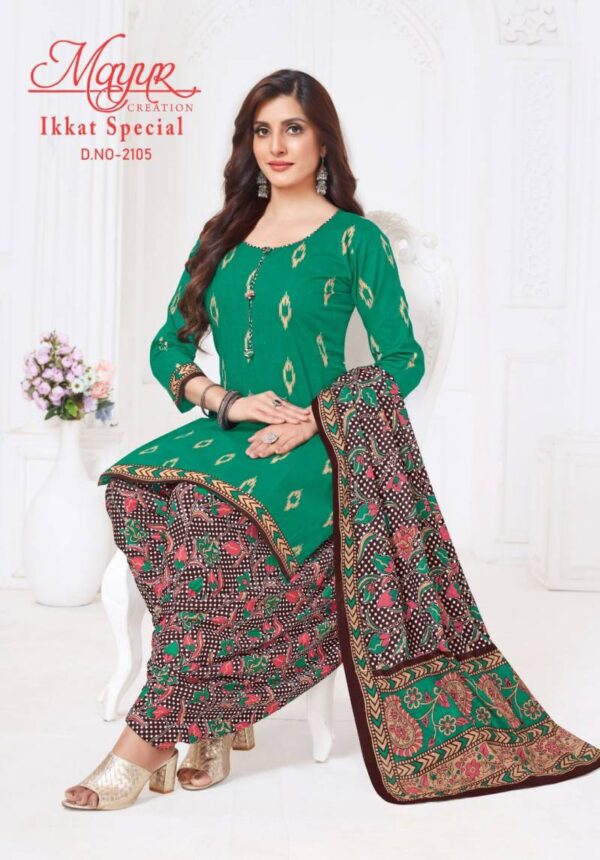 Mayur Ikkat Special Vol 21 Cotton Printed Dress Material Catalog Wholesale Collection - Image 3