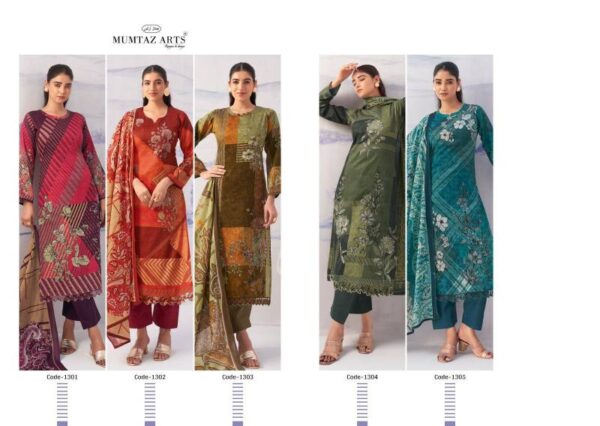 Mumtaz Noor Jam Satin Digital Printed Dress Material Catalog Wholesale Collection - Image 7