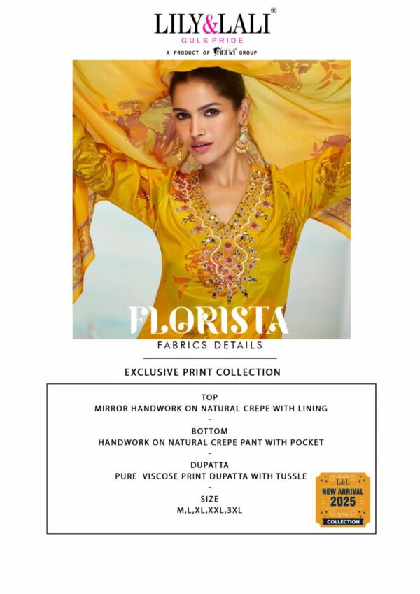 Lily And Lali Florista Natural Crepe Kurti Bottom With Dupatta Catalog Wholesale Collection - Image 8
