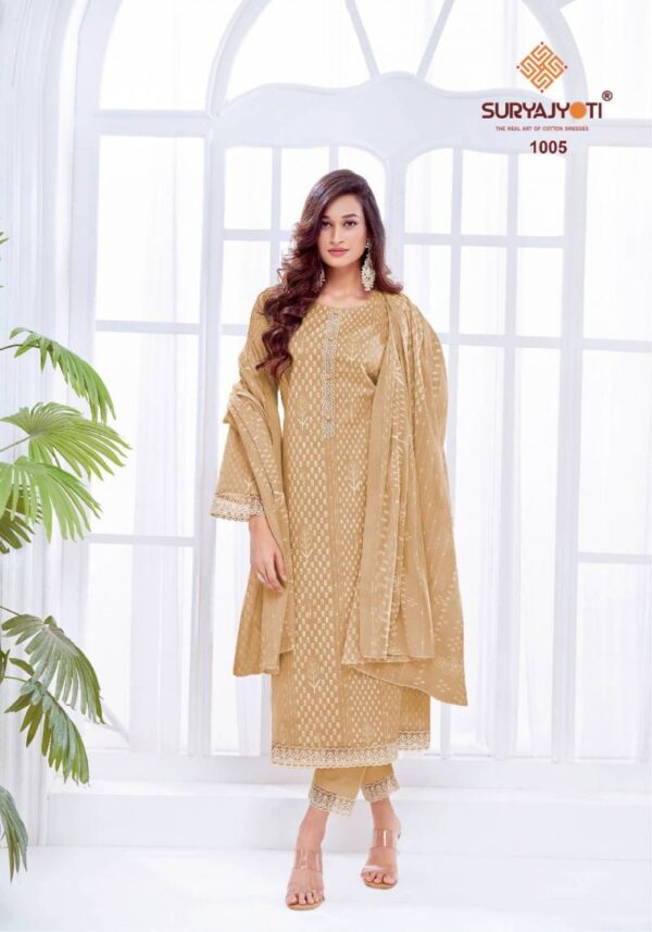 Suryajyoti Kashvi Vol 1 Cambric Cotton Dress Material Catalog Wholesale Collection - Image 3