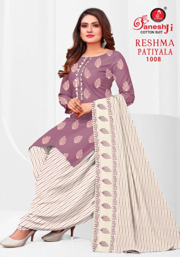 Ganeshji Reshma Patiyala Vol 01 Fancy Cotton Dress Material Catalog Wholesale Collection - Image 2