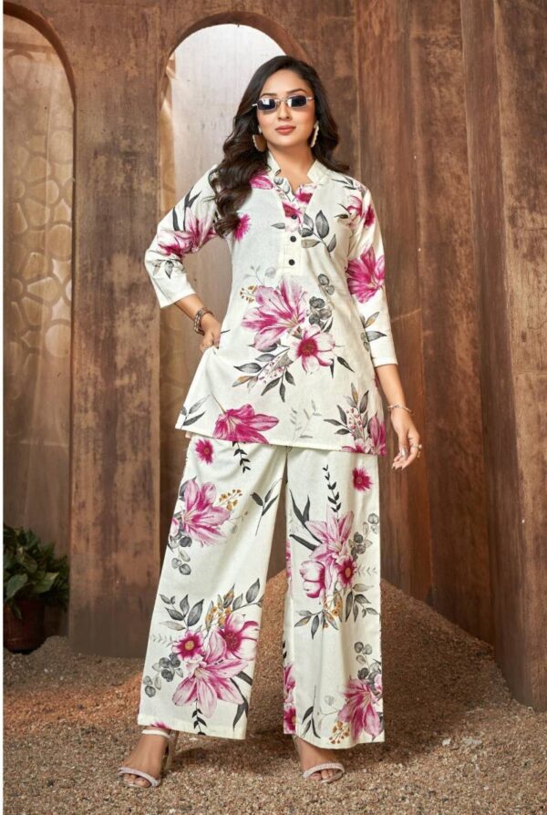 Ladies Flavour 3240 And 3241 Cotton Flex Printed Co Ord Set Catalog Wholesale Collection