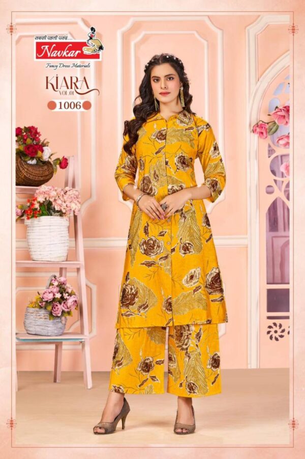 Navkar Kiara Vol 1 Vatican Discharge Printed Kurti With Bottom Catalog Wholesale Collection - Image 5