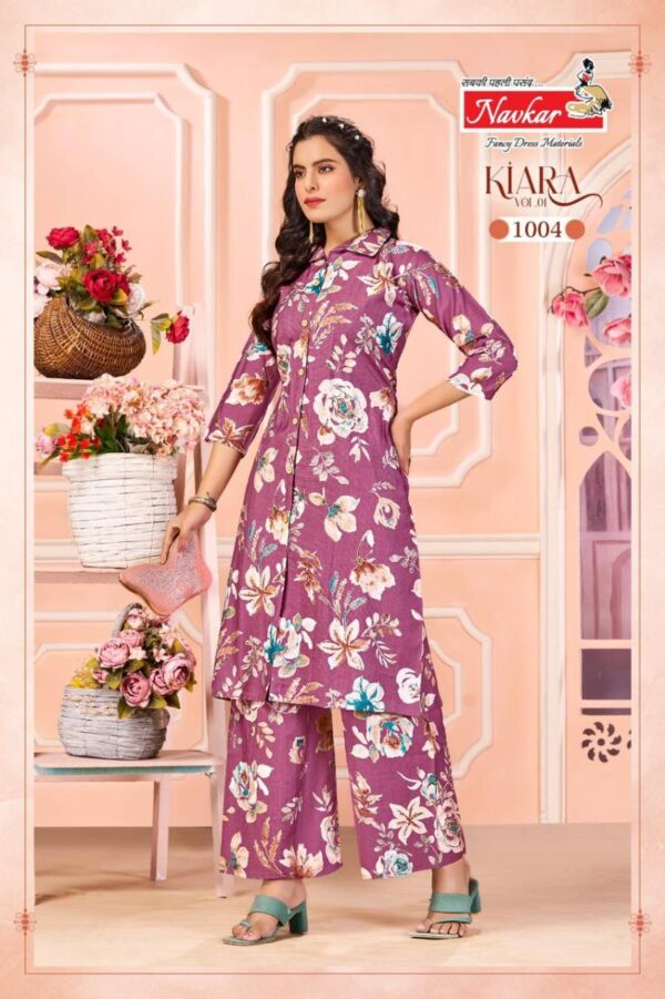 Navkar Kiara Vol 1 Vatican Discharge Printed Kurti With Bottom Catalog Wholesale Collection - Image 6