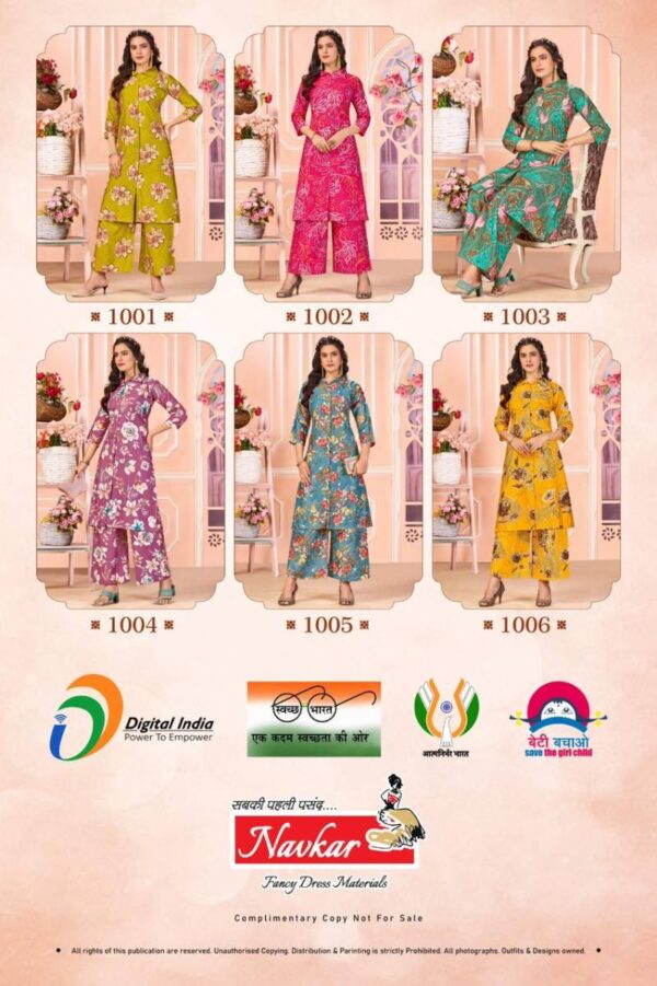 Navkar Kiara Vol 1 Vatican Discharge Printed Kurti With Bottom Catalog Wholesale Collection - Image 8