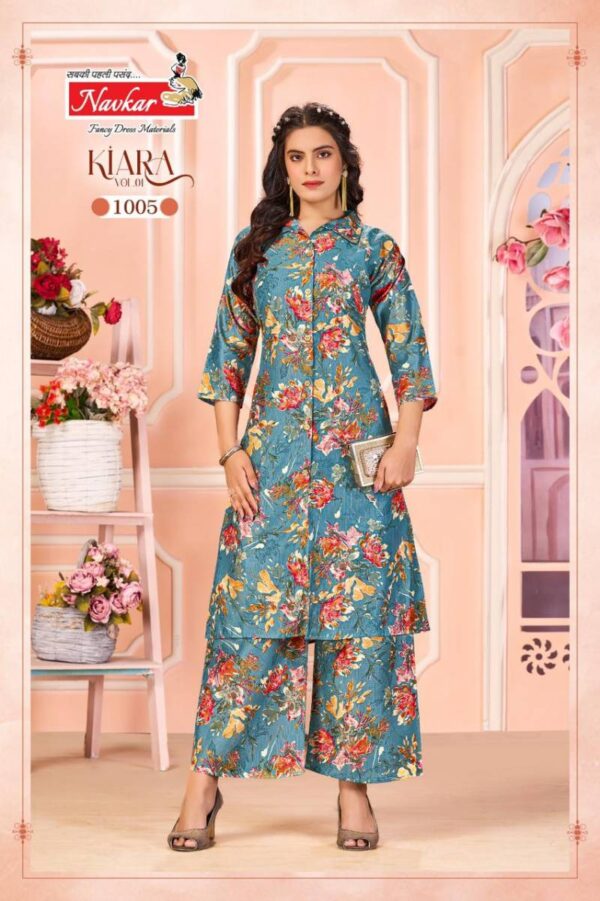 Navkar Kiara Vol 1 Vatican Discharge Printed Kurti With Bottom Catalog Wholesale Collection - Image 7