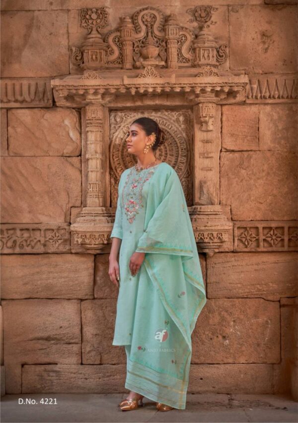 Af Chandani Vol 4 Cotton Kurti Bottom With Dupatta Catalog Wholesale Collection - Image 3