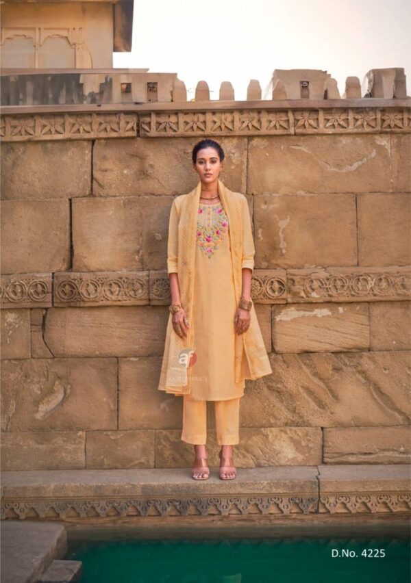 Af Chandani Vol 4 Cotton Kurti Bottom With Dupatta Catalog Wholesale Collection - Image 6